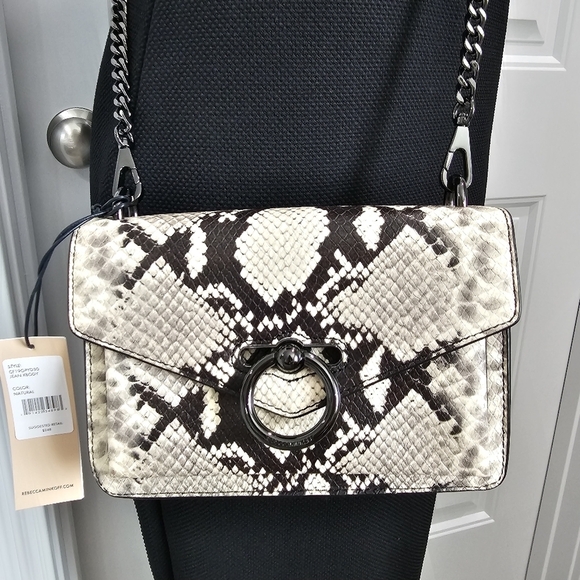 Rebecca Minkoff Handbags - REBECCA MINKOFF Jean Crossbody In Natural Snake Print,  NWT
